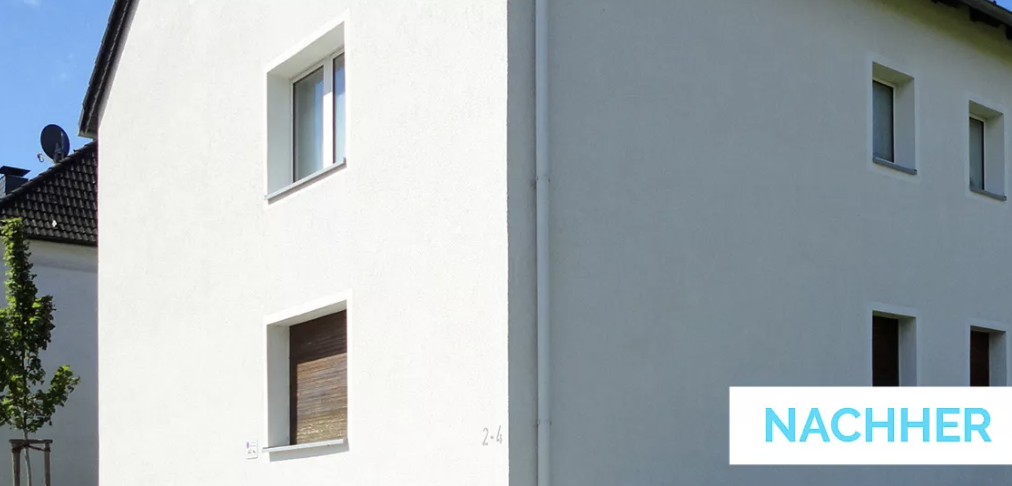 Doppelhaus Fassade – nachher